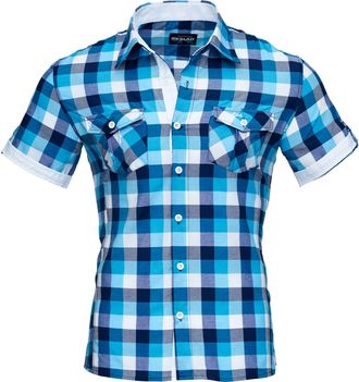 Reslad Mens Casual Shirt, Turquoise, Medium