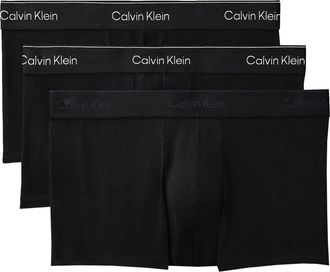 Calvin Klein Low Rise Trunk 3PK - Heren - Onderbroek - Zwart - L - Katoen - Ondergoed