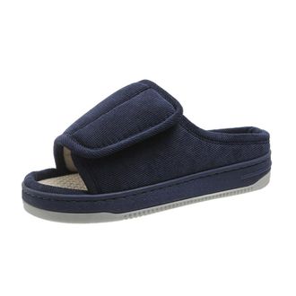 Generic Slippers Women Adjustable Linen Footwear For Outdoor Indoor Comfortable Slides With Hook And Loop Closure Anti Slip Home Use For Men And Ladies Womens