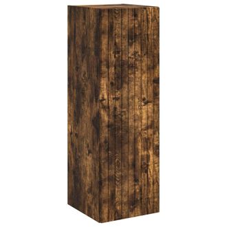 vidaXL Mueble De Ba&ntilde;o Montado En La Pared Roble Ahumado Vidaxl