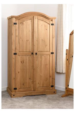 Seconique Corona 2 Door Wardrobe in Natural