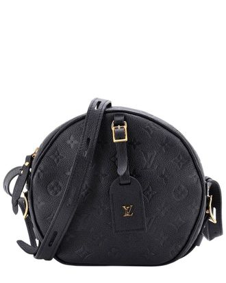 Louis Vuitton Black Monogram Empreinte Leather Boite Chapeau Souple MM (Authentic Pre-Loved)