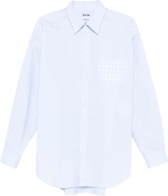 Moschino Casual Shirts - Heren - Casual Overhemden - Blauw - S - Overhemden