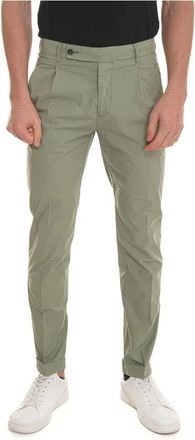 Berwich Stone Washed Retro-GD Chino Broek - Heren - Chinos - Groen - 3XL - Katoen - Broeken