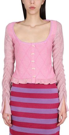 Cormio Cardigan With Ruffled Sleeve