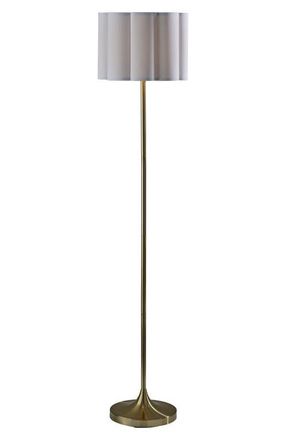 Adesso Elodie Floor Lamp in Antique Brass at Nordstrom