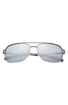 Ted Baker 59mm Polarized Navigator Sunglasses in Gunmetal at Nordstrom Rack