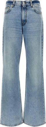 Haikure Flare Jeans, female, Blue, W27, Korea Denim