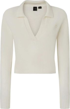 Pinko Profumo Trui - Dames - Cashmere truien - Wit - L - Kasjmier - Truien & Vesten
