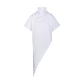 Alaia Triangle T-Shirt - female - Ala&iuml;a - T-Shirts - White - M - Tops