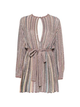 Missoni korte jurk met zigzagmotief