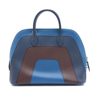 Herm&egrave;s Blue Epsom Rainbow Bolide 1923 30