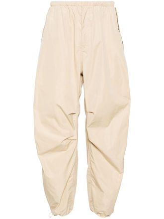 The Row Antico taffeta trousers - Neutrals