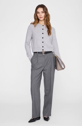 Anine Bing Joye Cardigan in Light Heather Grey at Nordstrom, Size X-Small