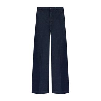 Moncler High-waisted Wide Jeans - female - Moncler - Wide Jeans - Blue - S - Jeans