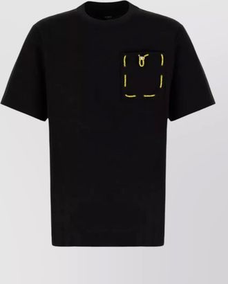 Fendi t shirt short sleeves crew neck pocket