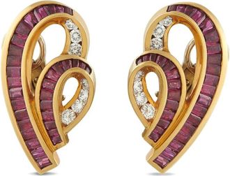 Charles Krypell Orecchini a clip con diamanti - Oro