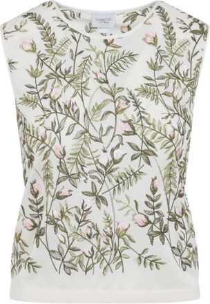 Giambattista Valli Ivory Floral Top