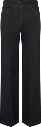 Max Mara Ribes Five-Pocket Trousers - female - Max Mara - Wide Jeans - Blue - M - Jeans