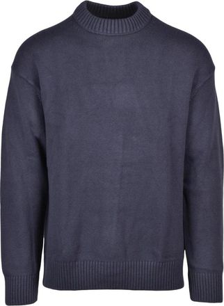 Calvin Klein Jeans Crewneck Katoenen Pullover - Heren - Ronde hals truien - Grijs - S - Katoen - Truien & Vesten