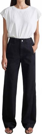 Apiece Apart Meridian High Waisted Jean In Luna Wash