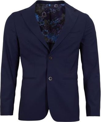 Lords of Harlech Judd Half Lined Tailored Wool Blazer in Navy at Nordstrom, Size 46
