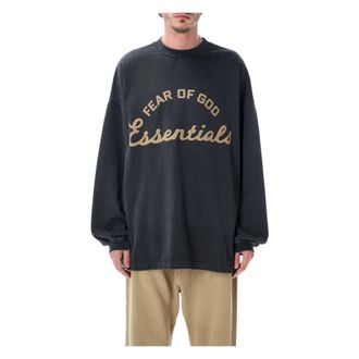 Fear of God Sweatshirts, male, Gray, Size: XL Training 90s Long Sleeve Tee