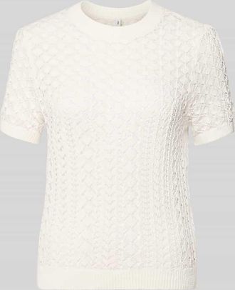 Only Regular Fit T-Shirt aus Baumwoll-Mix Modell SAGA in Offwhite, Gr&ouml;&szlig;e XL