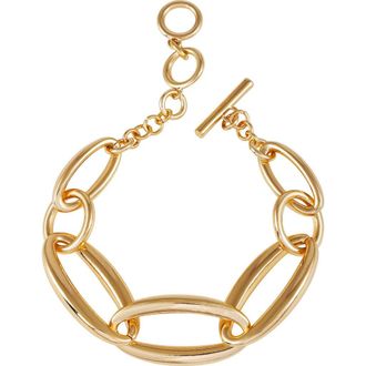 Vince Camuto Bold Link Toggle Bracelet in 14K Gold Plated at Nordstrom