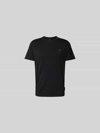 Moose Knuckles Regular Fit T-Shirt mit Logo-Detail in Black, Gr&ouml;&szlig;e XL