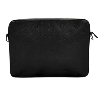 Louis Vuitton Pre-owned Vintage Monogram Pouch - Heren - Pre-owned - Zwart - Maat: ONE Size Leer