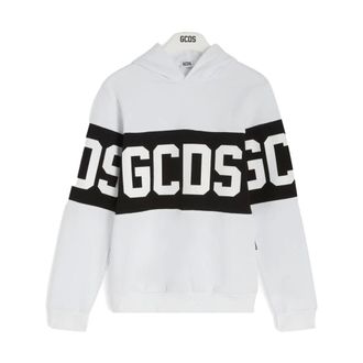 GCDS Cotton Sweatshirt - male - GCDS - Kids Sweatshirts - White - 8 Y - Kids