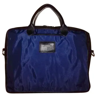 Longchamp Blue Nylon Laptop Case/Business Bag
