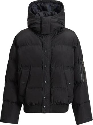 Balmain Donsjack - Heren - Gewatteerde jassen - Zwart - L - Leer - Jassen