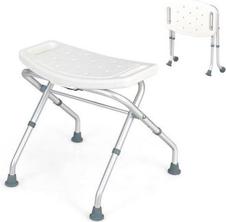 OEM Taburete De Ducha Antideslizante - Ajustable De 49 A 52,5 Cm, Aluminio, Con Reposabrazos, 150 Kg