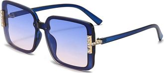 Generic Retro Large Frame Sunglasses For Women Retro Gradient Sunglasses Transparent Lenses Glasses,4,One size 2026