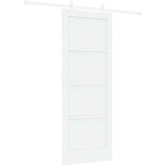 vidaXL Vidaxl - Puerta Corredera Manual Blanco 78 X 202 Cm