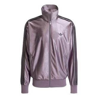 adidas Firebird Metallic Track Top Grey Strata JX1496