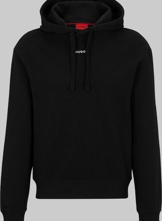 HUGO BOSS Mens HUGO Dapo Cotton Hoodie, Black - Size: 36