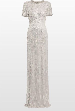 Jenny Packham Serenity Sequin-Embellished Gown in Ammonite at Nordstrom, Size 12 Uk