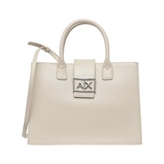 A|X Armani Exchange Shopping Bag - female - Armani Exchange - Handbags - Beige - ONE SIZE - Bags