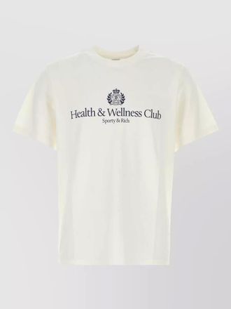 Sporty & Rich cotton crew neck short sleeves t-shirt