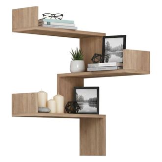 Dmora Estanter&iacute;a Sao, Estante, Estante De Pared, Estanter&iacute;as Multiusos, 60x90h60 Cm, Roble, Con Embalaje Reforzado - Dmora