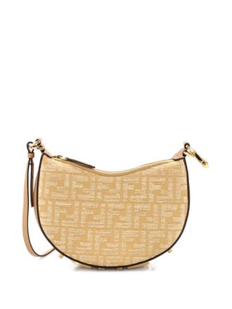Fendi Fendigraphy Bag Zucca Canvas Small hobo bag - Neutrals