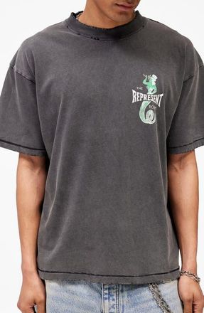 Represent The Viper Room Dice Graphic T-Shirt in Vintage Grey at Nordstrom, Size X-Large