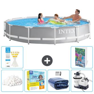 Intex Piscina Prism Frame Redonda - 366x76 Cm - 7-piezas S75