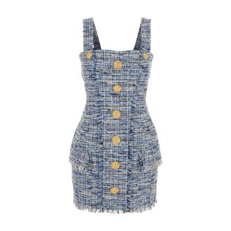 Balmain Mujer, Vestidos, Azul, Talla: M