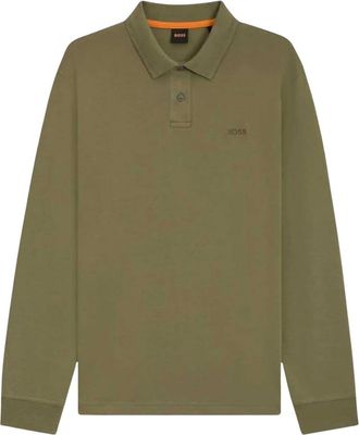 HUGO BOSS Heren, Tops, Groen, Maat: 3XL Katoen