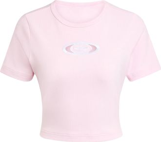 adidas (WMNS) adidas Campus 2000 Back Cut Out Rib T-Shirt Asia Sizing Clear Pink KE3737