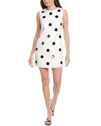 Milly Milly Ivette Polka Dot Paillette Sleeveless Mini Dress